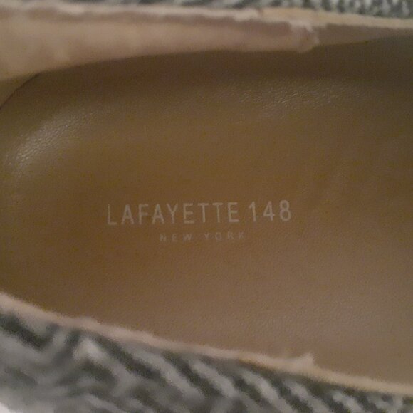 Lafayette 148 New York Herringbone Bade Zip Sneakers - Picture 8 of 9